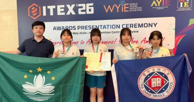 澳門培正中學揚威國際舞台榮獲 ITEX 2026 馬來西亞國際發明展銀銅雙獎及國際特別大獎